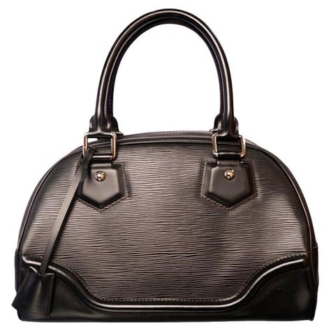 louis vuitton black epi leather bowling montaigne gm bag|More.